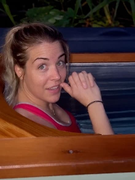 Gemma Atkinson uses a Brass Monkey