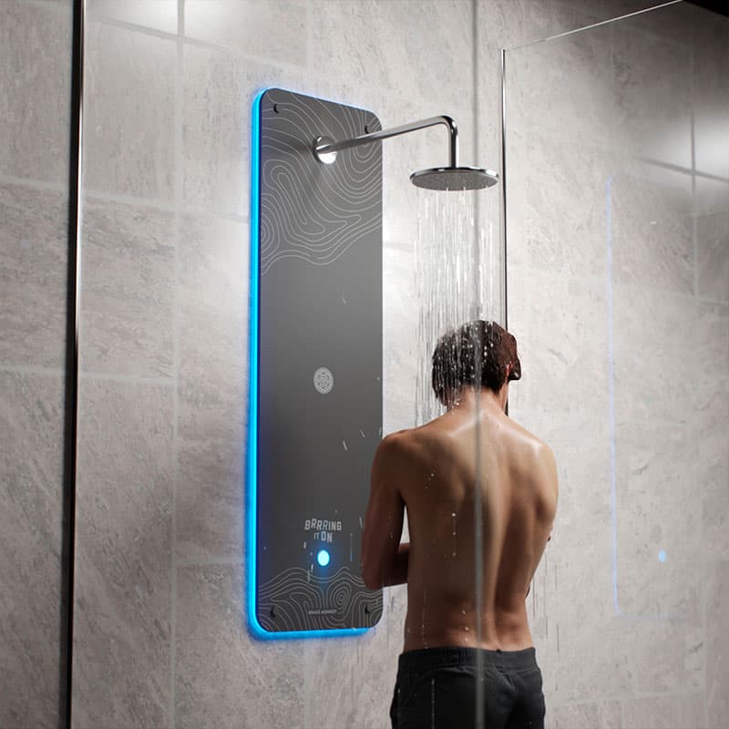 A member using the Pro Shower